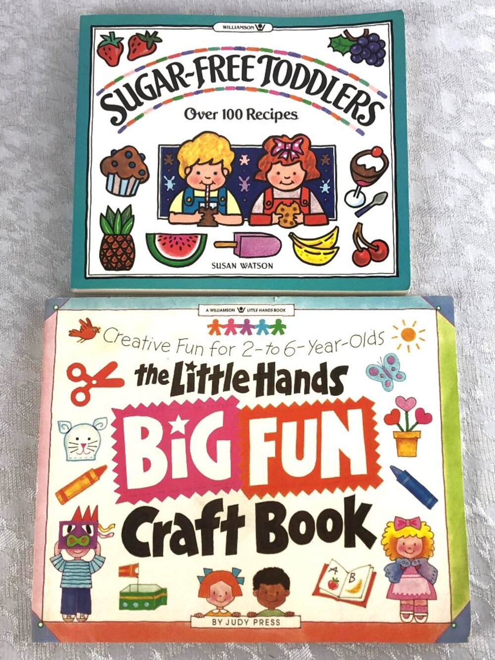 2-Book Parenting Set Sugar-Free Toddlers + Little Hands Big Fun Crafts Ages 2+